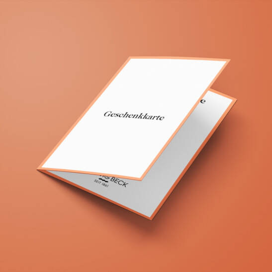 Geschenkkarte zum Selbstausdrucken