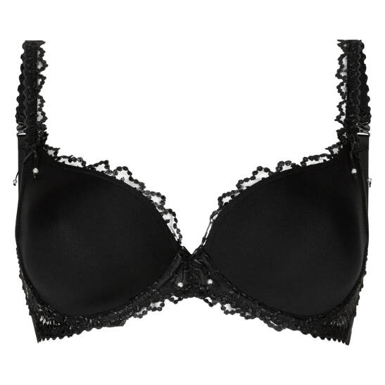 JANE Velvet Blue Unterlegter BH Herzform