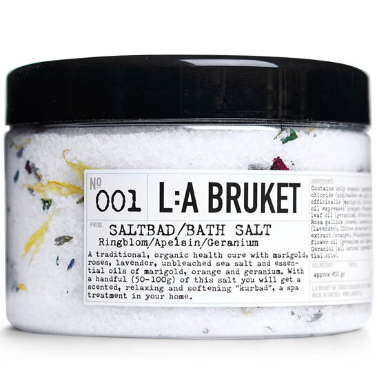 No. 001 Meersalz-Badezusatz Ringelblume/Orange/Geranie