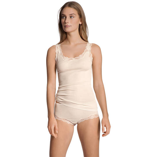 Top ohne Arm, Wolle & Seide