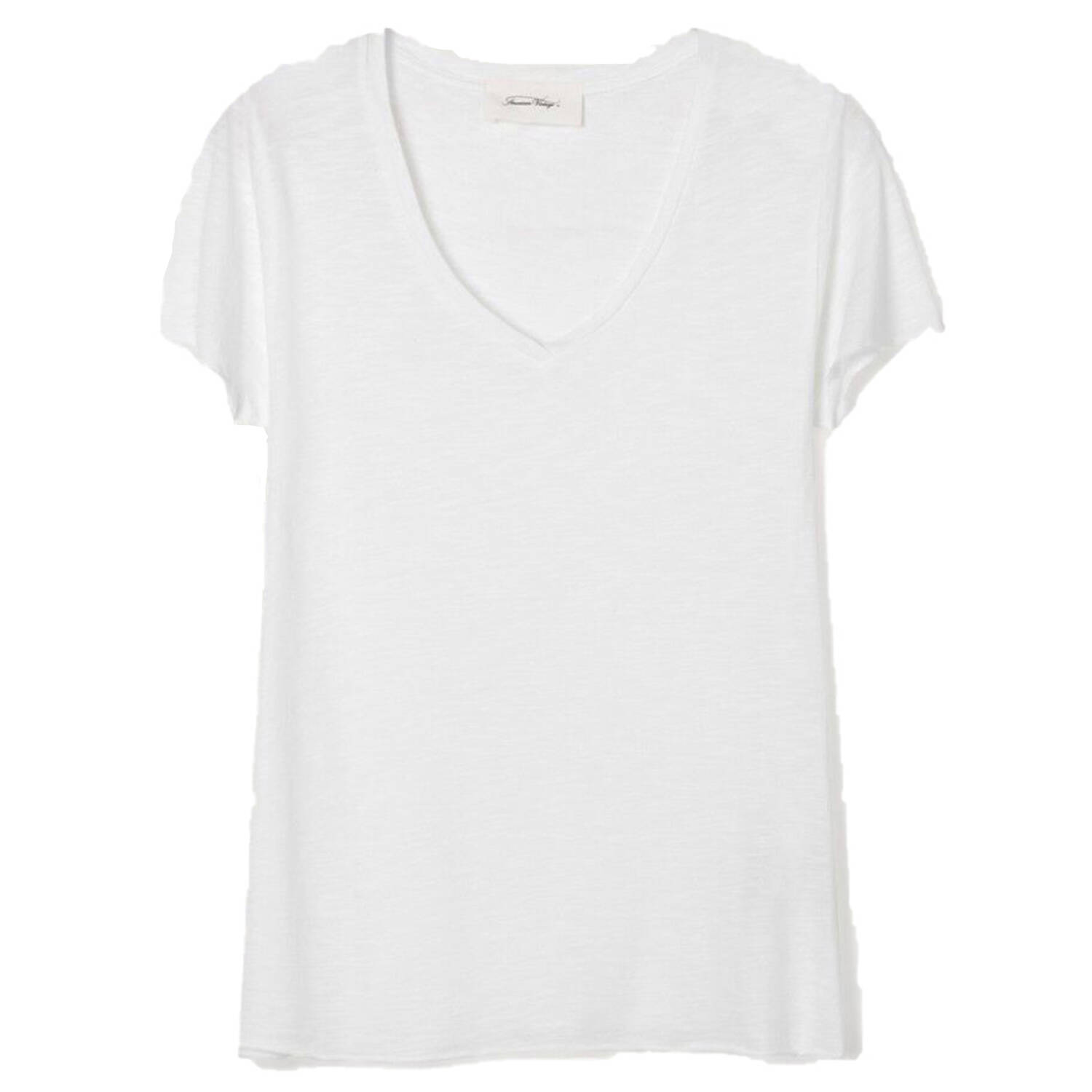 American Vintage T-Shirt Jacksonville (weiss | S) Vintage, Für Damen