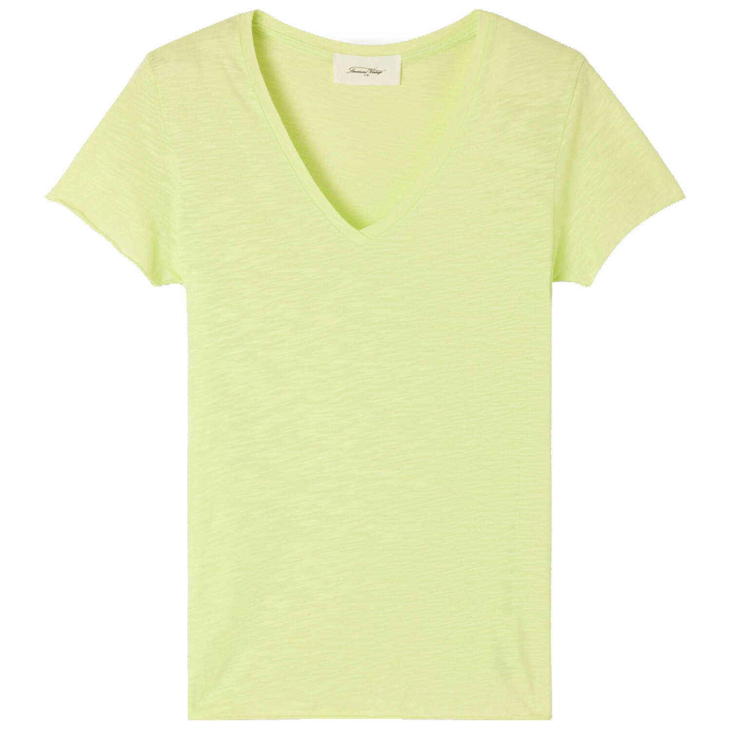 American Vintage T-Shirt Jacksonville (gelb | S) Vintage, Für Damen
