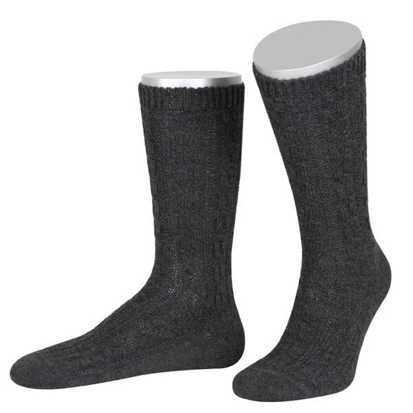 Trachtensocke Zopfmuster