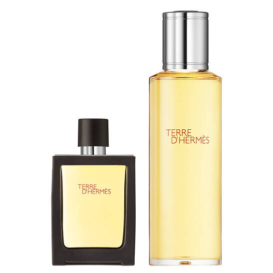 Terre d'Hermès 121 Gramm - Eau de Parfum Refillable Spray + Refill Bottle