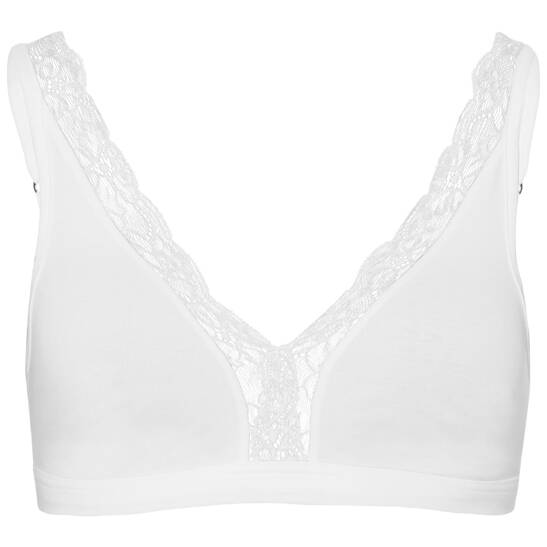 Cotton lace soft cup bra