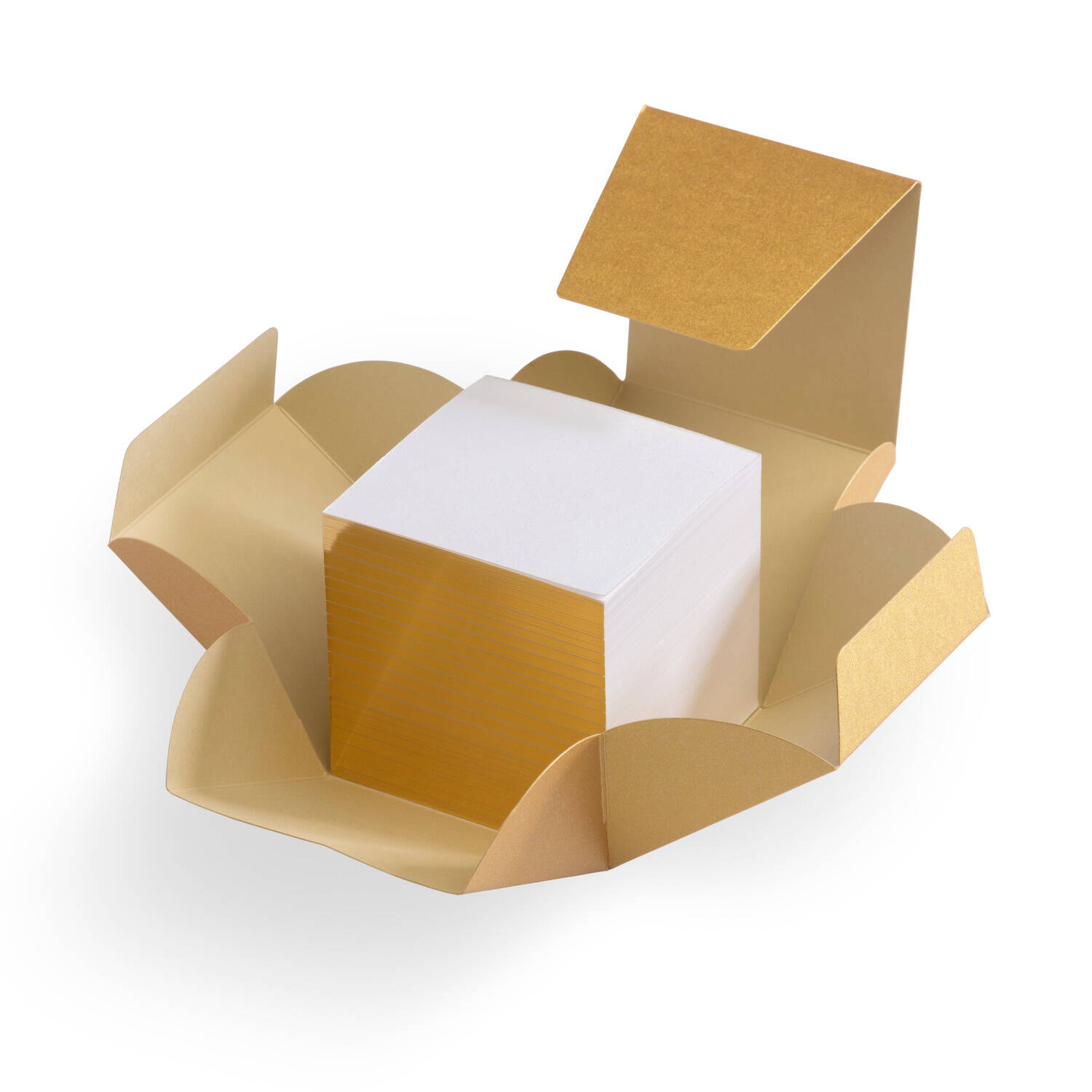 Gmund Cube S Gold Edition (weiss | Ehg) Papeterie & Lifestyle, Büro, Notizbücher und Blöcke