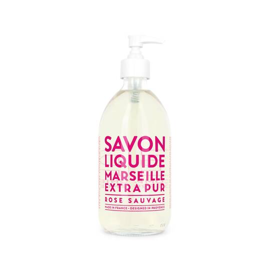 Liquid Marseille Soap Glas Wild Rose