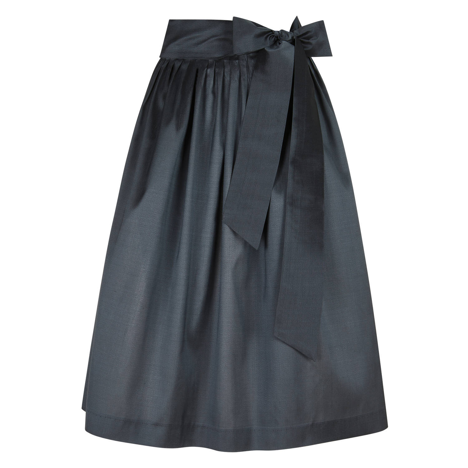 Heimatwerk Ludwig Beck Dirndlschürze Seide 80cm (grau | XL)