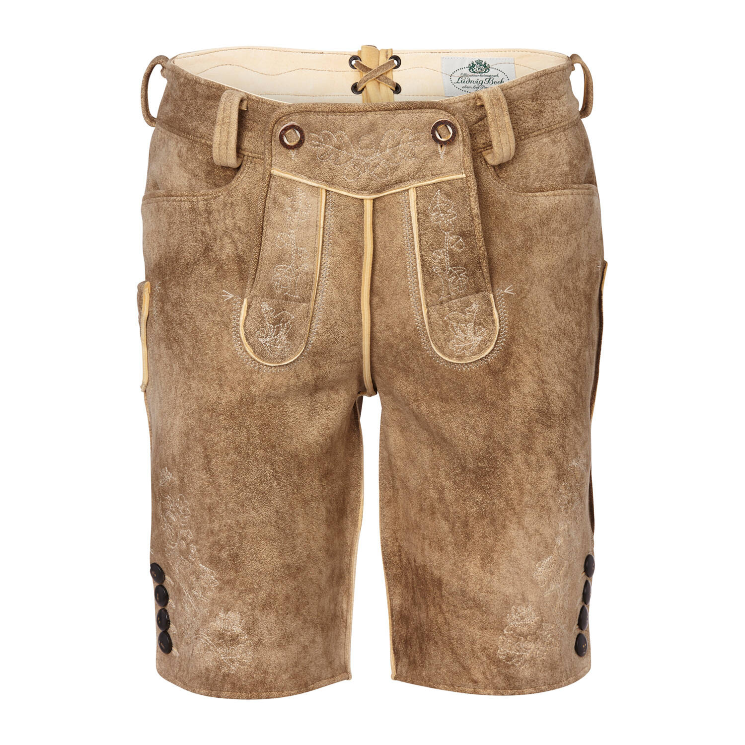 Heimatwerk Ludwig Beck Hirschlederhose Spitzbua (beige | 50) Beck, Für Herren