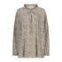 Plisseebluse mit Gingko-Print
