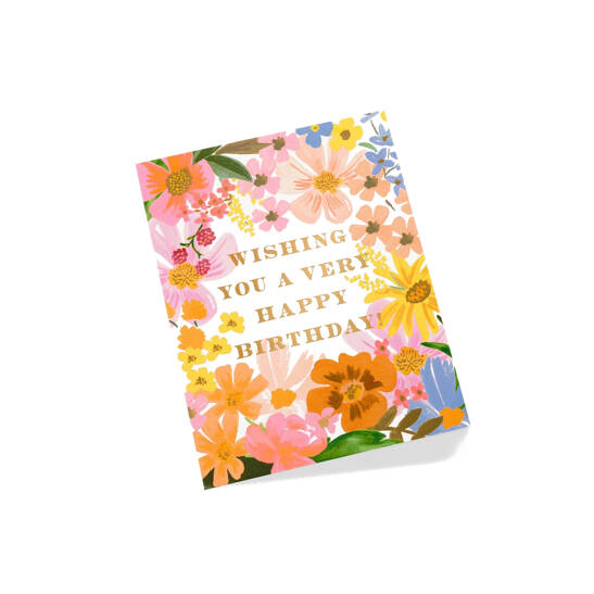 Grußkarte Marguerite Birthday