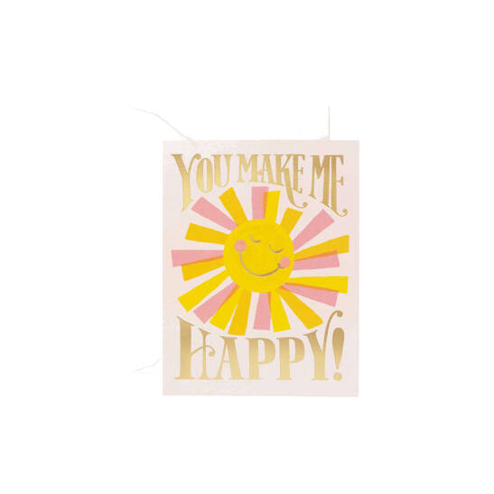 Grußkarte You Make Me Happy