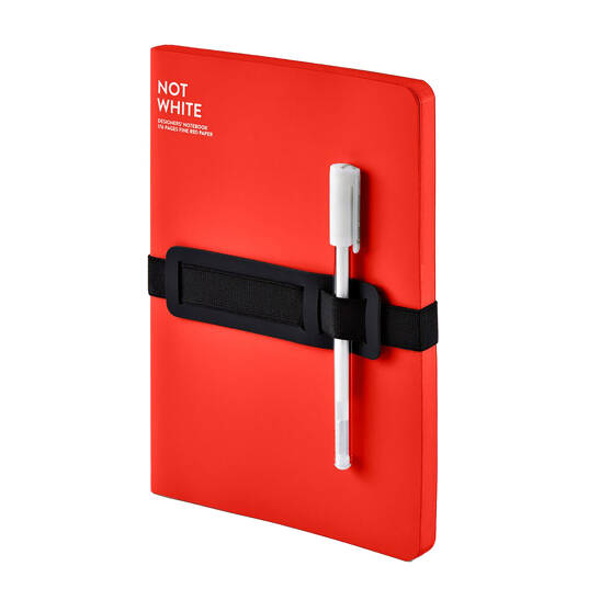 Notizbuch not white L light red