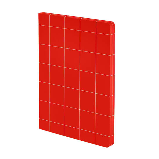 Notizbuch Graphic L light break the grid red
