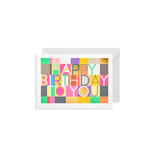 Grußkarte Happy Birthday To You