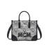 Tote S Vintage-Jacquard mit Monogramm