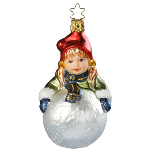 Christbaumschmuck Spielen im Schnee