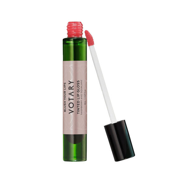 Tinted Lip Gloss, Raspberry and Squalane