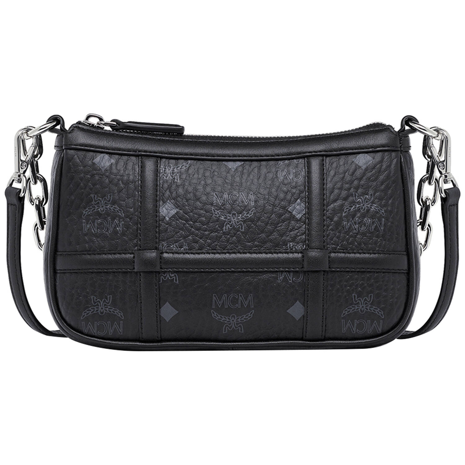 Aren mini Schultertasche in Visetos