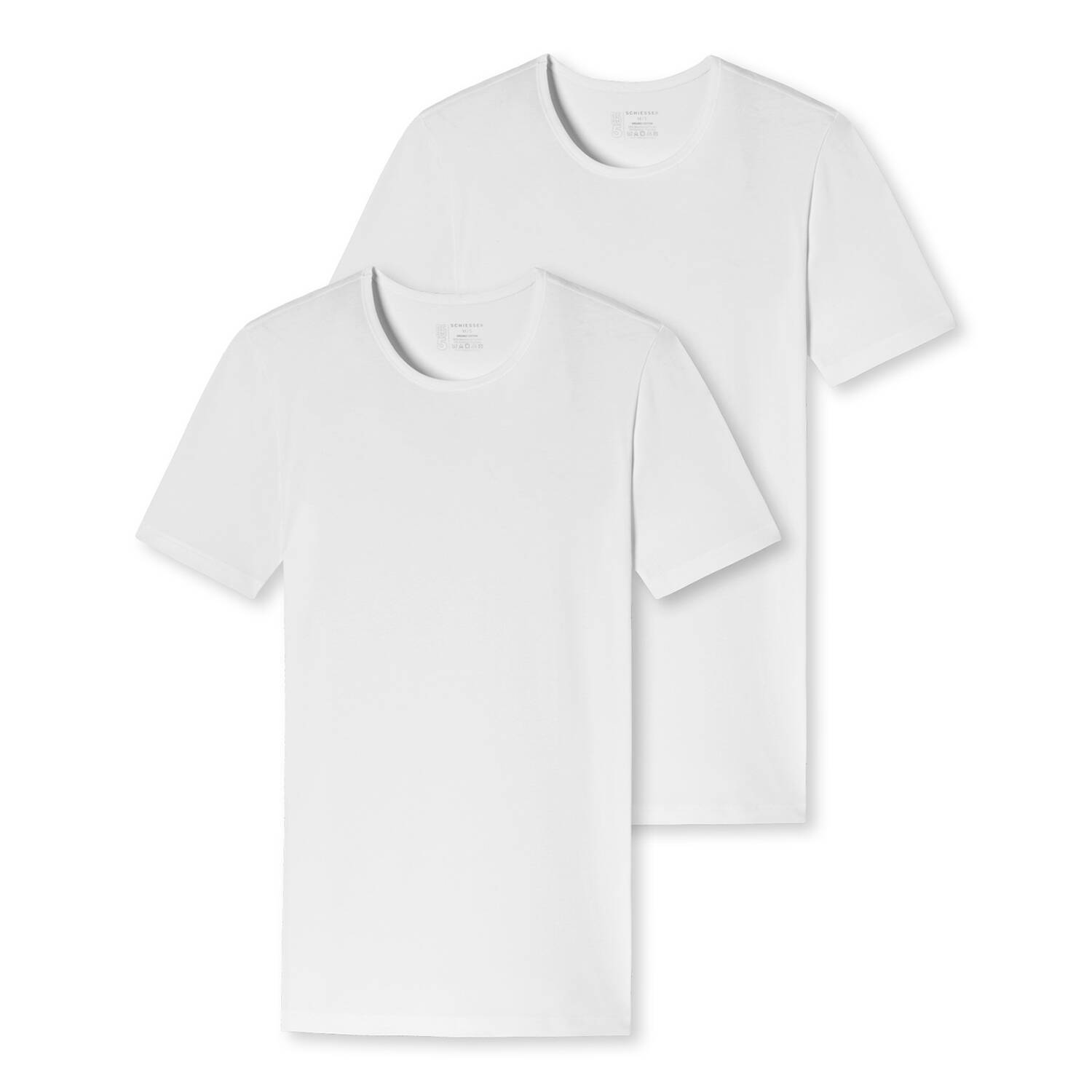 Schiesser 2er Pack T-Shirt 95/5 (schwarz | 4)