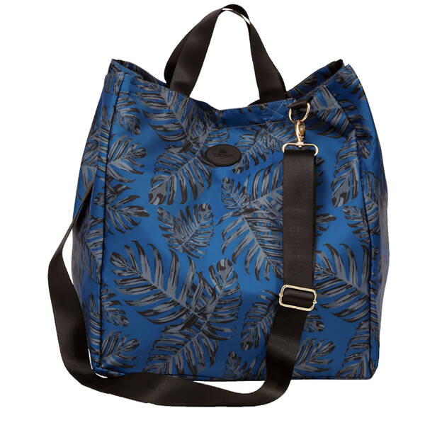 Easy Shopper Bag Philodendron black