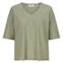 T-shirt, short sleeve, wide fit, v-neck, striped