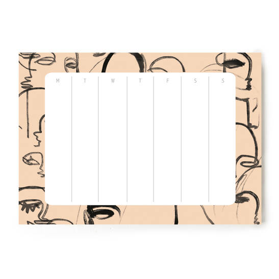 Schreibtischunterlage "Faces"