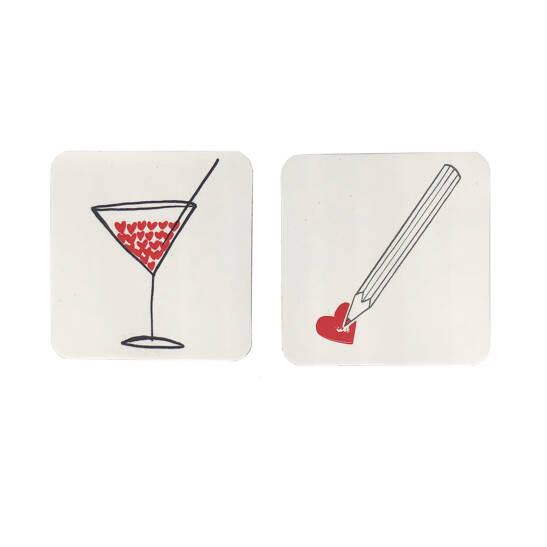 Magnet Set "Les Coeurs"