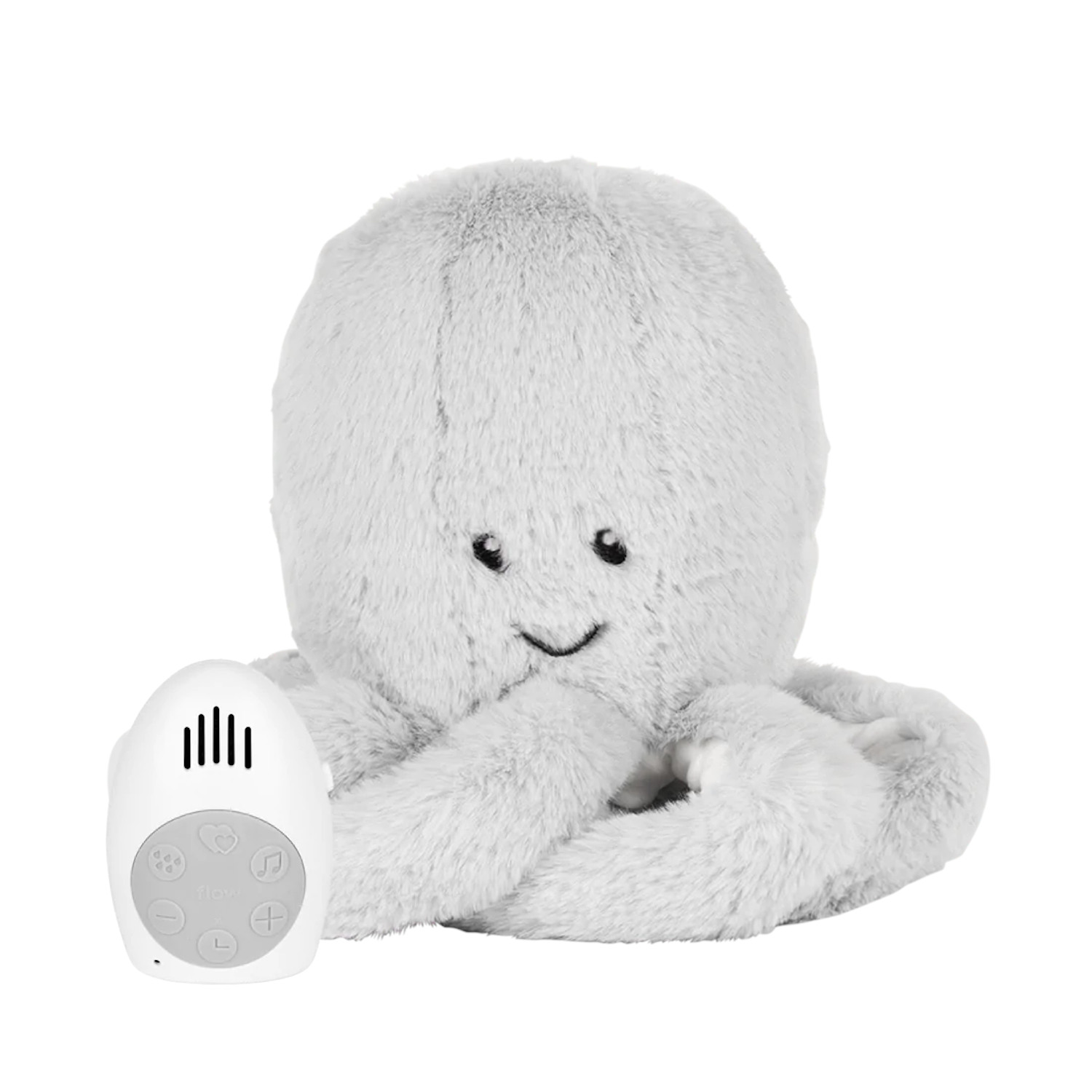 Flow Amsterdam Kuscheltier Olly the Octopus - Heartbeat Comforter (grau | Ehg)