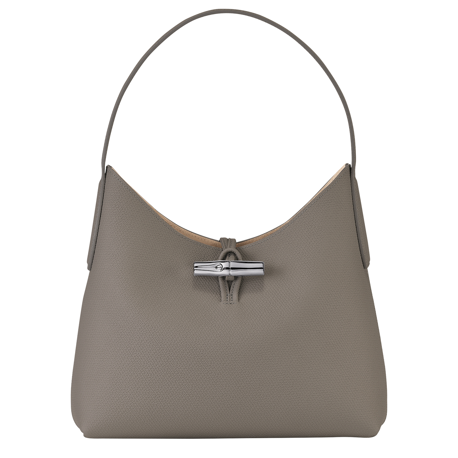 Longchamp Roseau M Shopper (grau | Ehg) Für Damen, Accessoires, Handtaschen & Lederwaren, Taschenklassiker