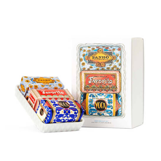 Gift Set Soap Dish + 3 Mini Soaps