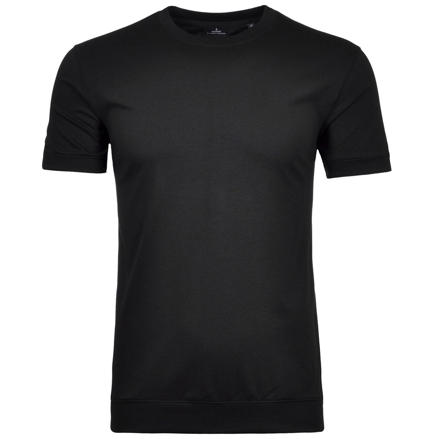 Pima T-Shirt Rundhals mit BÃ¼ndchen