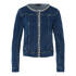 Jeansjacke mit Strasssteinen