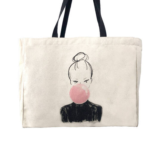 Canvas Shopper "Bulle"