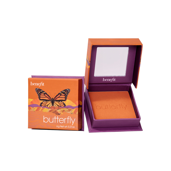 Butterfly Rouge in Orange mit Goldschimmer