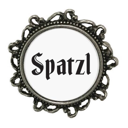 Trachten-Anstecker 20mm verziert