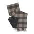 Schal und Handschuh Geschenkset Tartan