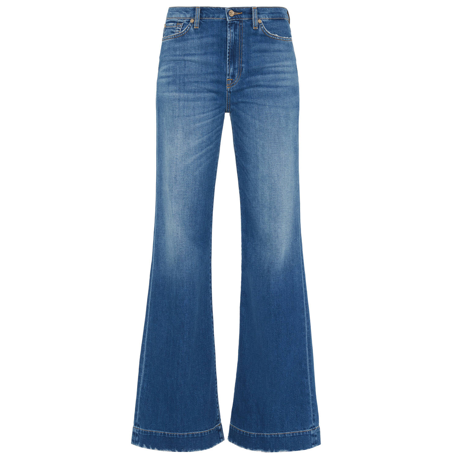7 For All Mankind Denim Jeans Modern Dojo in Blau Damen Bekleidung Jeans Schlagjeans 