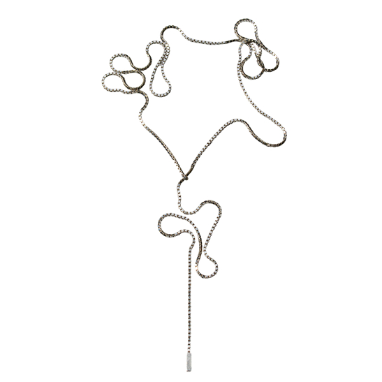 Fringe Necklace Silver