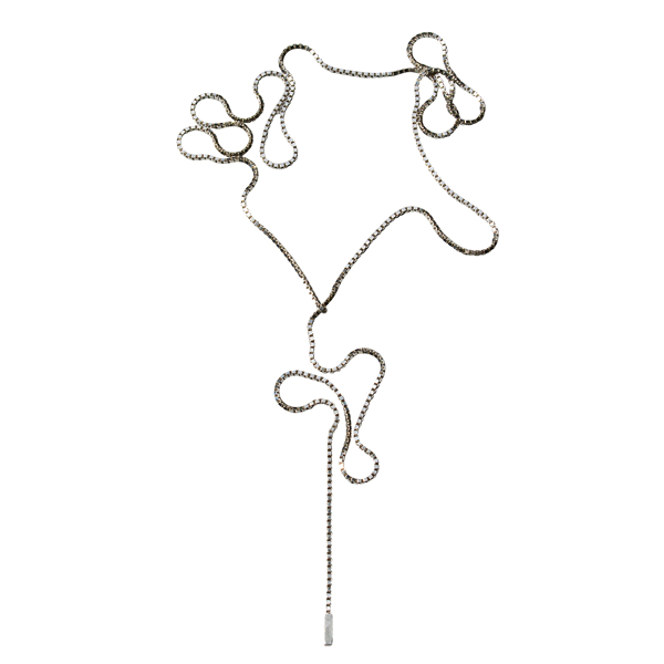 Fringe Necklace Silver
