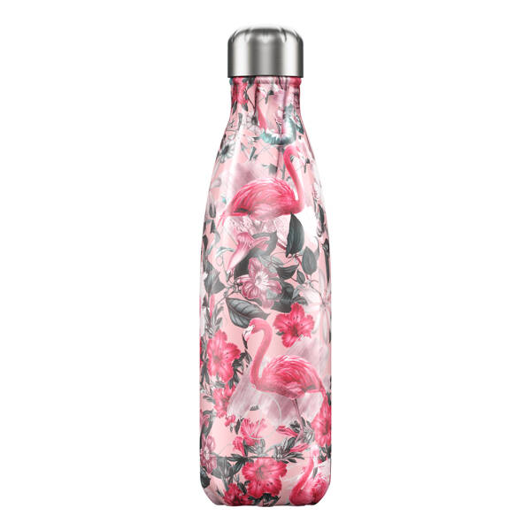 Trinkflasche Chilly's Tropical Flamingo 3D