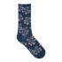 Velvet Cotton Hydrangea Pattern Socke