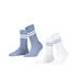 Tennis Stripe Socke 2P