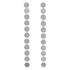 Ohrring Silver Multi Paillettes 