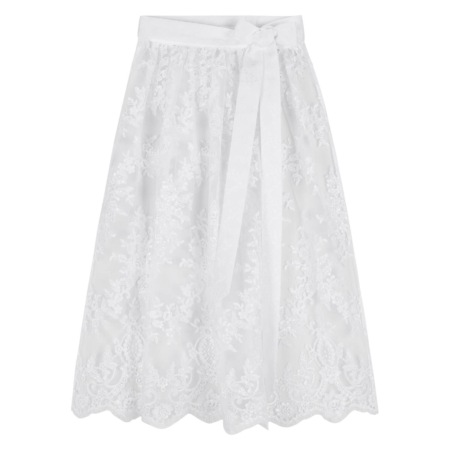 Heimatwerk Ludwig Beck Dirndlschürze Spitze 70cm (beige | S)