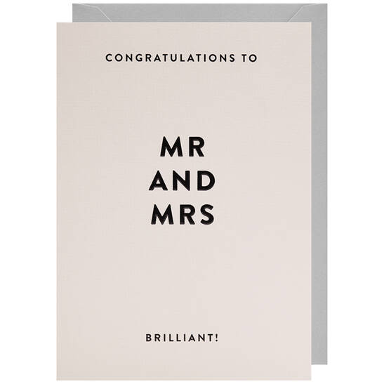 Karte Mr and Mrs