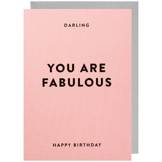Karte You are fabulous
