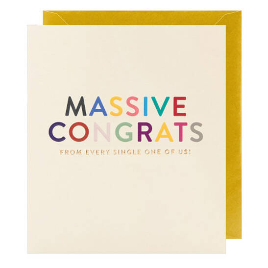 Karte Massive Congrats