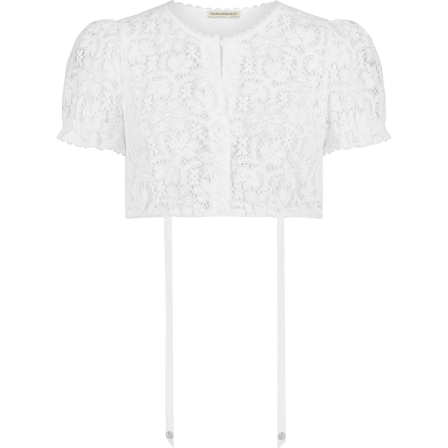 Gottseidank Dirndlbluse Viktoria (weiss | 32) Für Damen, Trachten, Dirndl- & Trachtenblusen