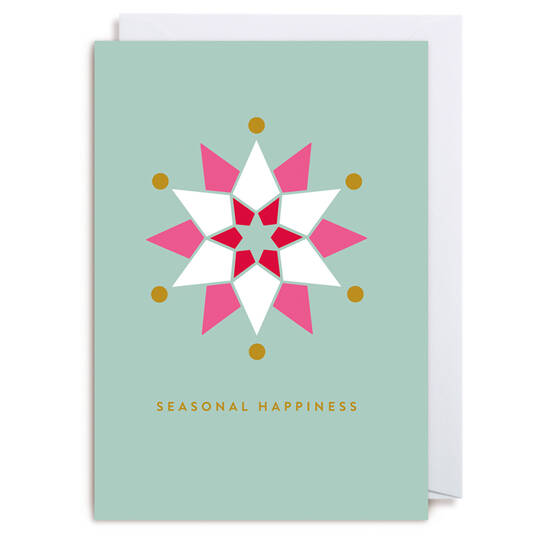 Weihnachtskarte Seasonal Happiness